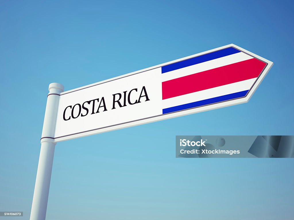 De Bandeira da Costa Rica - Foto de stock de Bandeira royalty-free