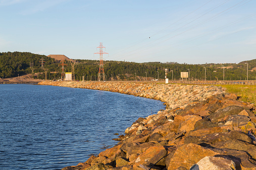 Part of the Canso Causeway linking Cape Breton to the Nova Scotia peninsula