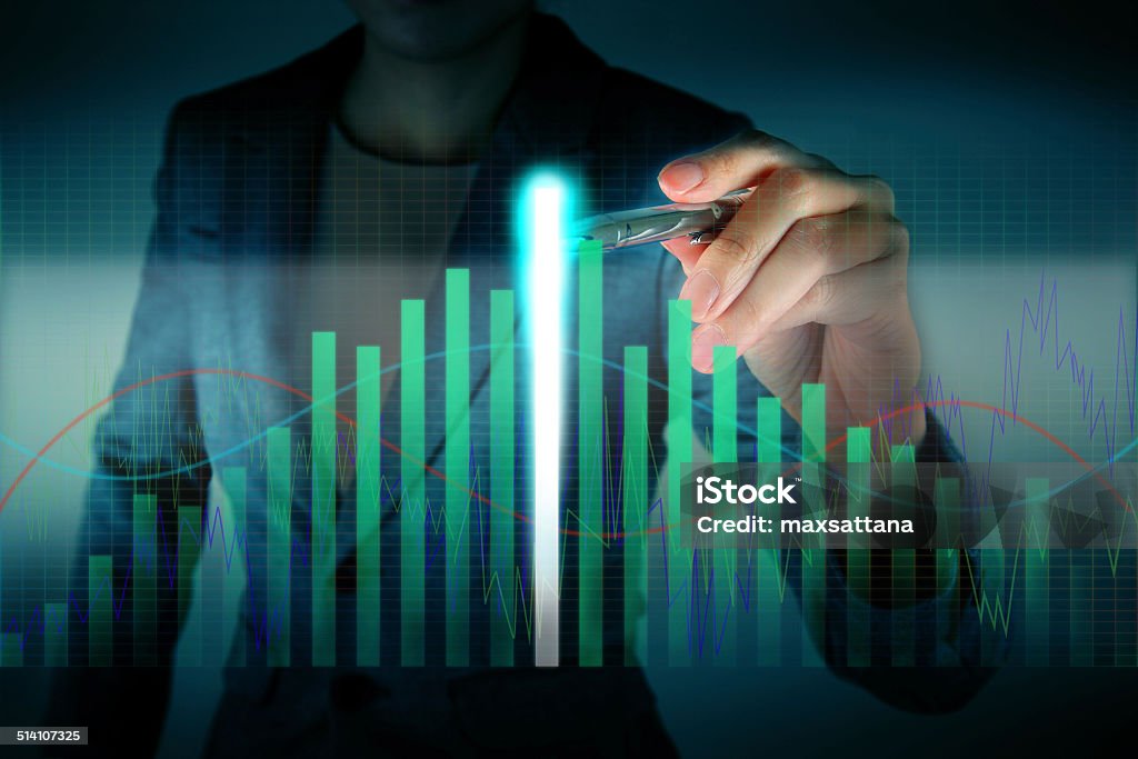 Höchste Diagramm Business-touch - Lizenzfrei Sport Stock-Foto