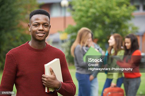 Portrait Of Student Group Outside College Building Stock Photo - Download Image Now - High School Student, University, Multiracial Group