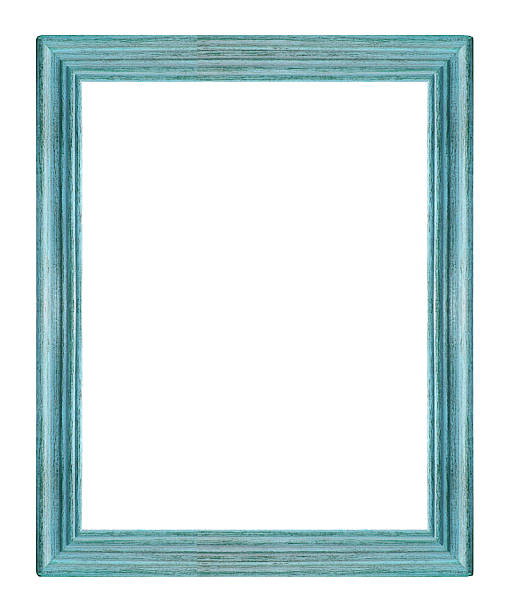 istock Blue wood picture frame. Isolated on white background 514109262