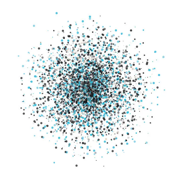 Vector illustration of River Supernova Star Cluster Circle Pattern