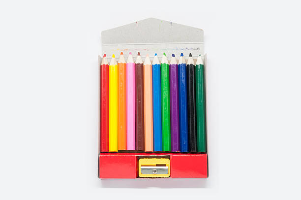 istock Many colored pencils in carton box 514111574