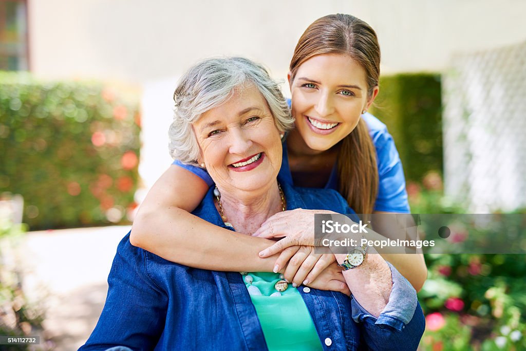 She's the only nurse I trust Shot of a resident and a nurse outside in the retirement home gardenhttp://195.154.178.81/DATA/i_collage/pi/shoots/806440.jpg Adult Stock Photo