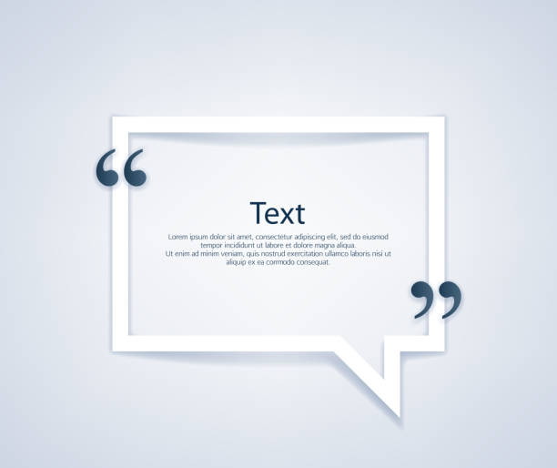 cytat myślami rama szablon ilustracja - słowo uznania stock illustrations