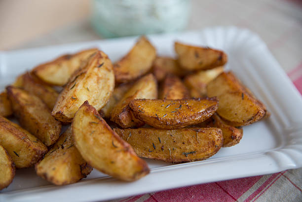 istock Potato Wedges with sour cream 514114470