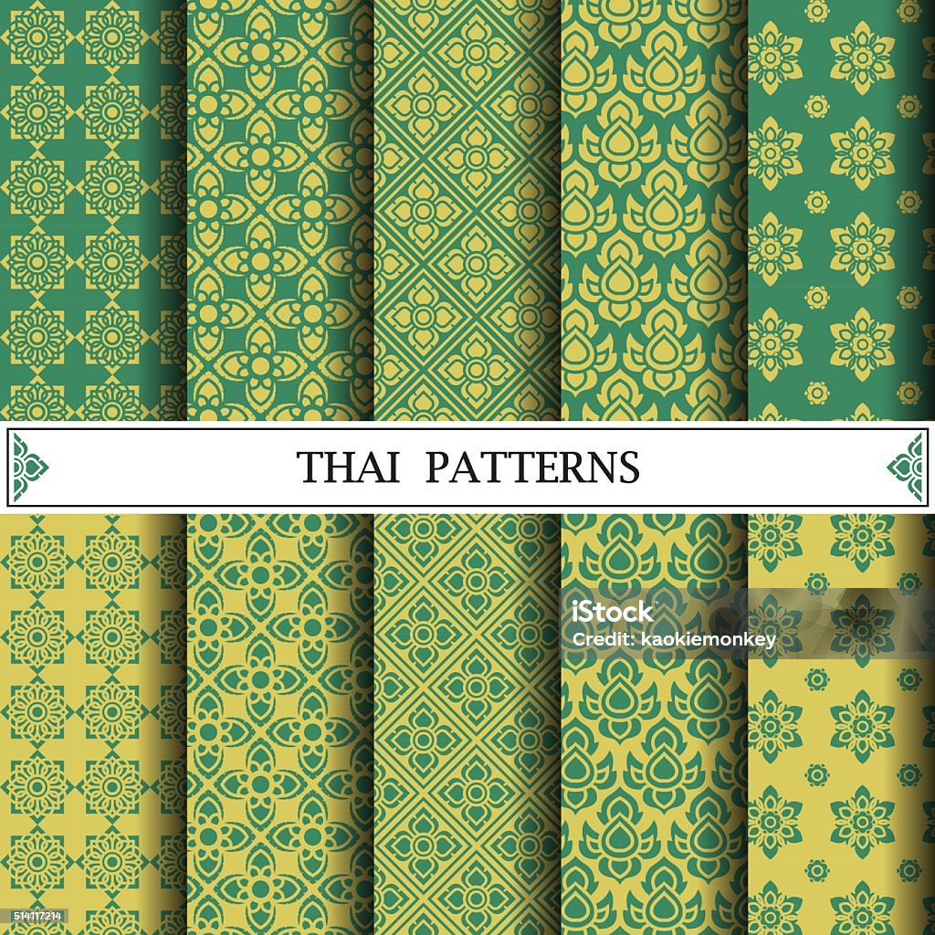 Thai pattern, pattern fills, web page background, surface textur Thai pattern, pattern fills, web page background, surface textures Thai Culture stock vector