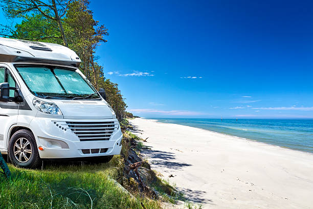 istock Vacation with motor home at the seaside 514117370