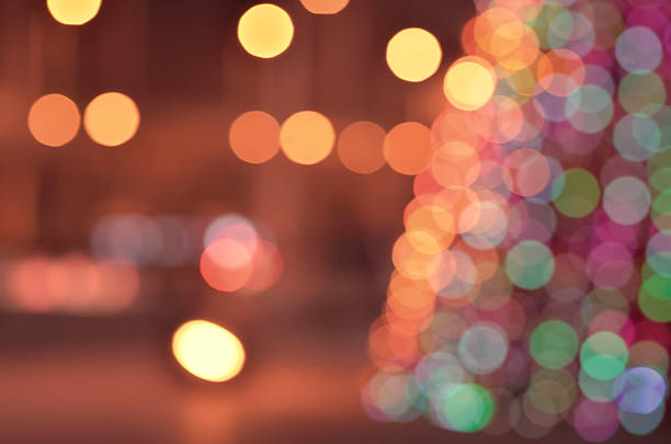 istock Defocused blur abstract background of christmas lights 514118504