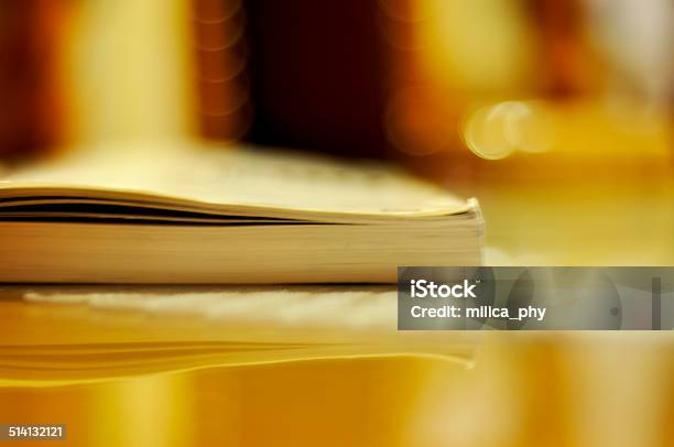 Book On The Table Stock Photo - Download Image Now - Abstract, Book, Glass - Material
