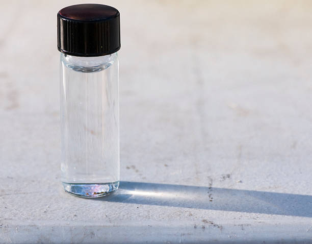 istock Vial with gold flakes from panning 514132915
