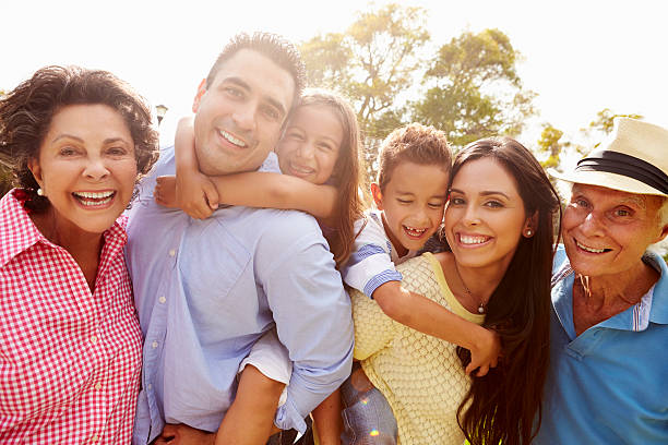 istock Multi Generation Family Having Fun In Garden Together 514134717