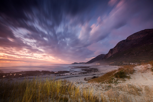 Scarborough beach is the perfect place to end the day - evening falls on the Cape peninsula, the southern-most tip of the African continent. With miles of white sandy beaches, good surf and friendly people, it is easy to see why Cape Town is a world renowned tourist destination. 