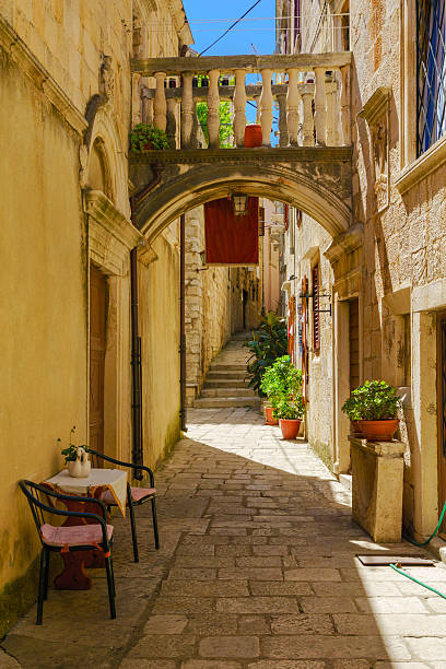istock Alley in Korcula, Croatia 514152710