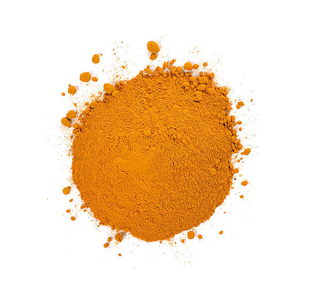 istock turmeric powder isolated on white background. 514154256