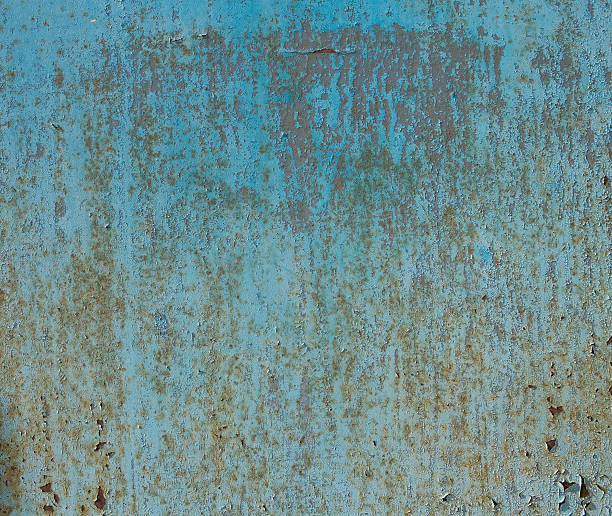 istock Blue background.Paint on metal 514154350