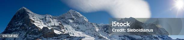 Eiger North Face Jungfraujoch And Jungfrau Panorama Stock Photo - Download Image Now