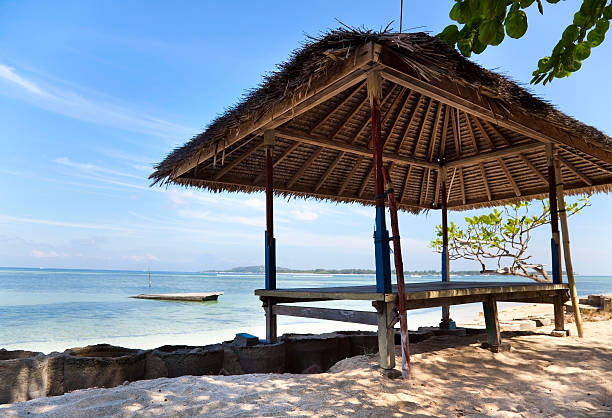 istock Wooden bungalows on the beach 514159716