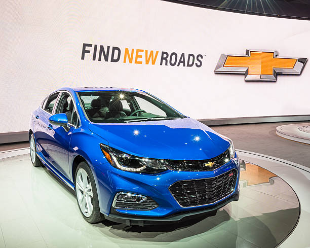 2016 Chevrolet Cruze RS Detroit, MI, USA - January 11, 2016: Chevrolet Cruze RS car at the North American International Auto Show (NAIAS), one of the most influential car shows in the world each year. Chevrolet stock pictures, royalty-free photos & images