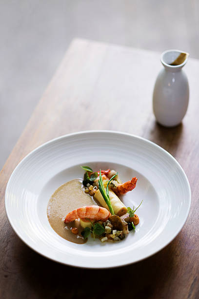istock prawns with roast vegetables and soy cream sauce 514160740