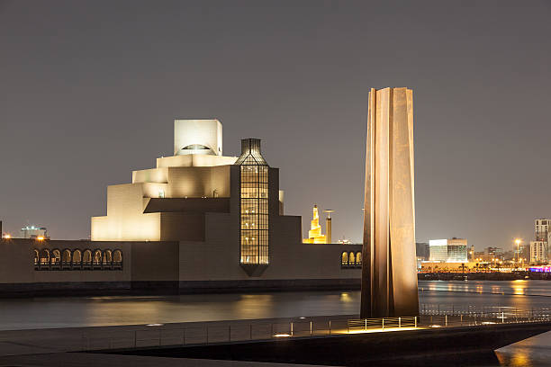 museu de artes islâmico, em doha, qatar - museum of islamic art doha - fotografias e filmes do acervo