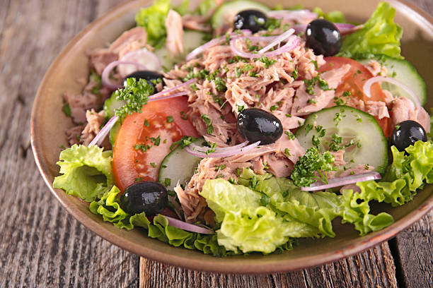 istock vegetable salad with tomato,cucumber and tuna 514162380
