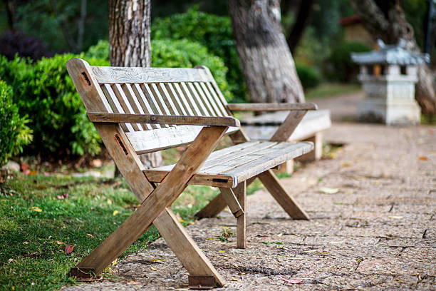 istock walkway and chair in park 514164928