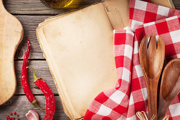 istock Vintage recipe book, utensils and ingredients 514166298