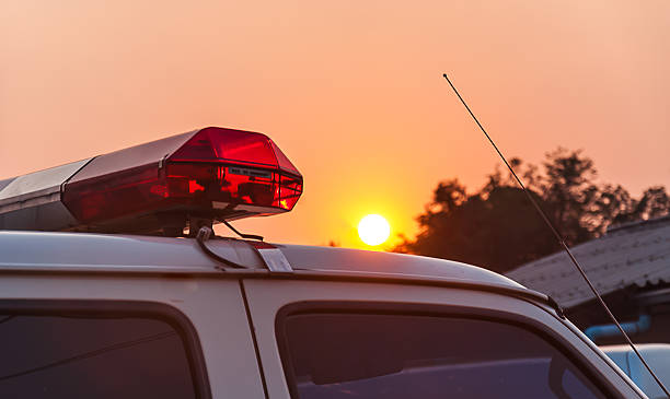 istock ambulance with sunset in Thailand 514166434