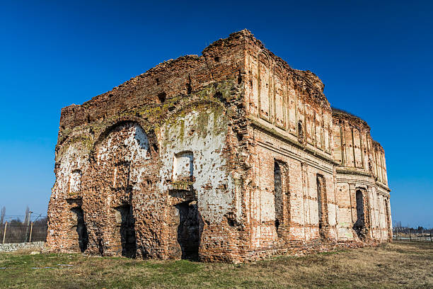 istock Ancient church ruins beeing demolished 514167070