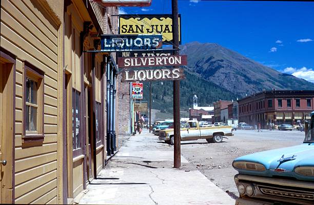 silverton, colorado - silverton colorado - fotografias e filmes do acervo