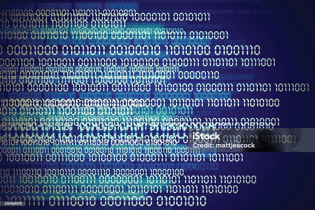 Digital Data Code Example Lines Of Digital Data Code Stock Illustration - Download Image Now ...