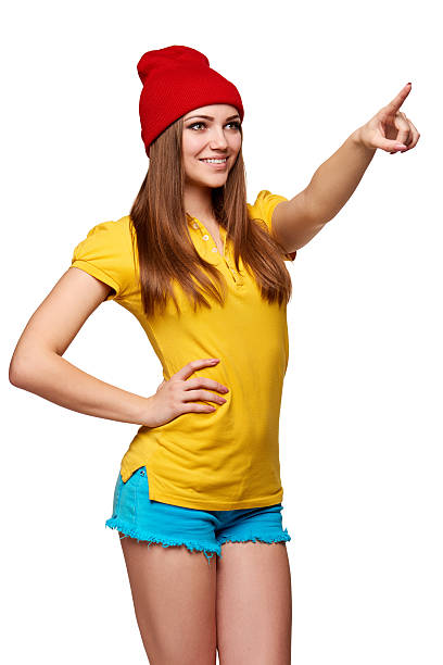 istock Teen funky girl standing with a frame 514169416
