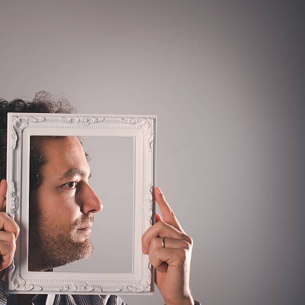 istock Portrait of a man with white frame 514169596