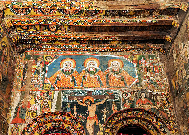 istock ancient orthodox church interior painted walls in gondar ethiopia 514172330