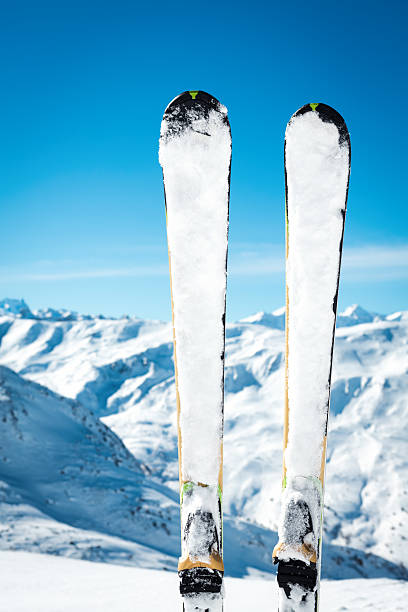 istock Skis In The Snow 514175129