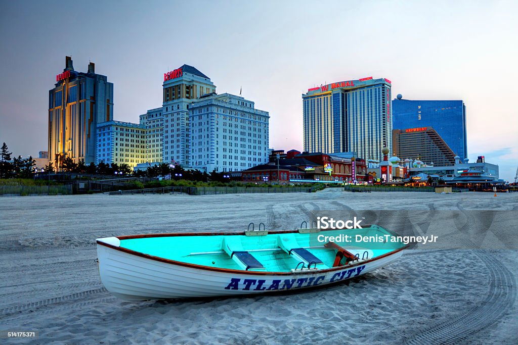 Atlantic City, New Jersey Atlantic City, New Jersey, a resort city in the northeast known for its casinos, boardwalk and beach and is the home of the Miss America Pageant. Atlantic City Stock Photo