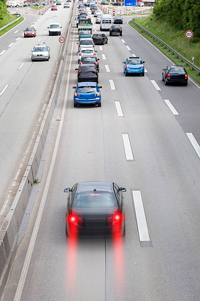 istock Dangerous situation at the end of traffic jam 514176549