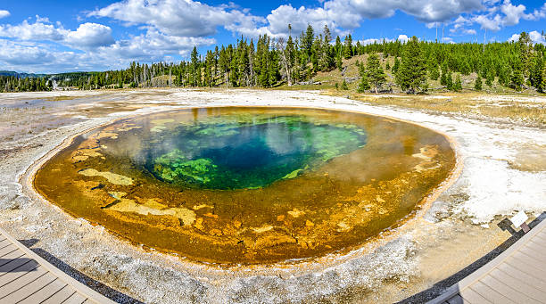 istock Panoramic view of geothermal Beauty pool in Yellowstone NP 514178353