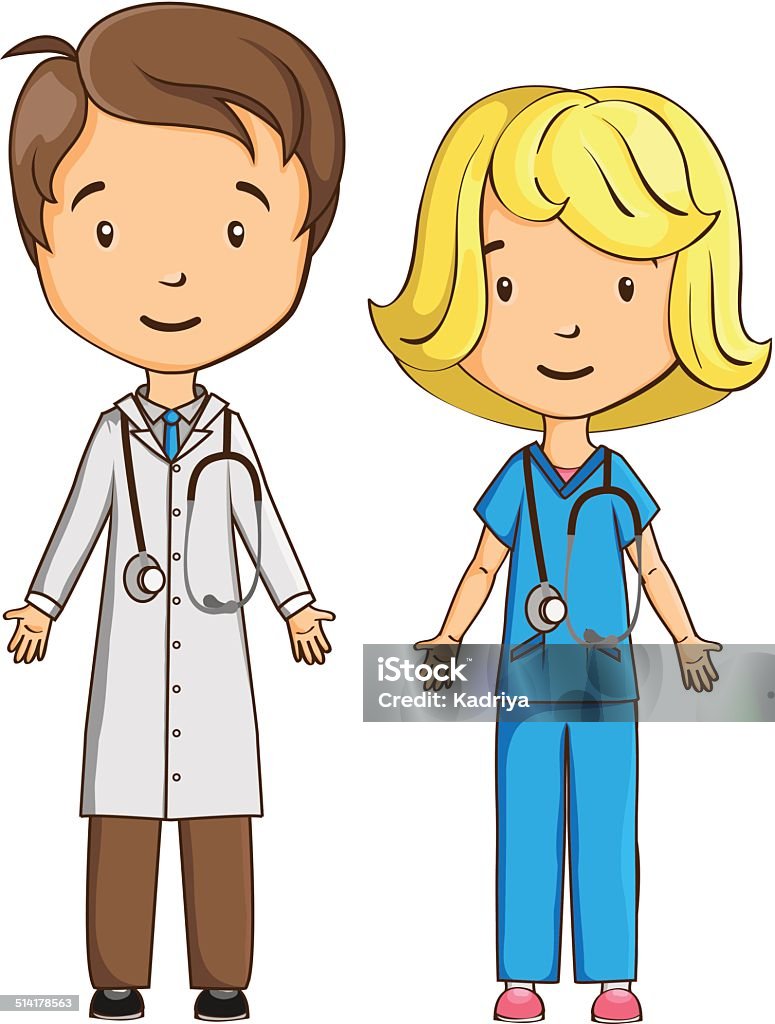 Bác Sĩ Và Y Tá Hoạt Hình Hình minh họa Sẵn có - Tải xuống Hình ảnh ...