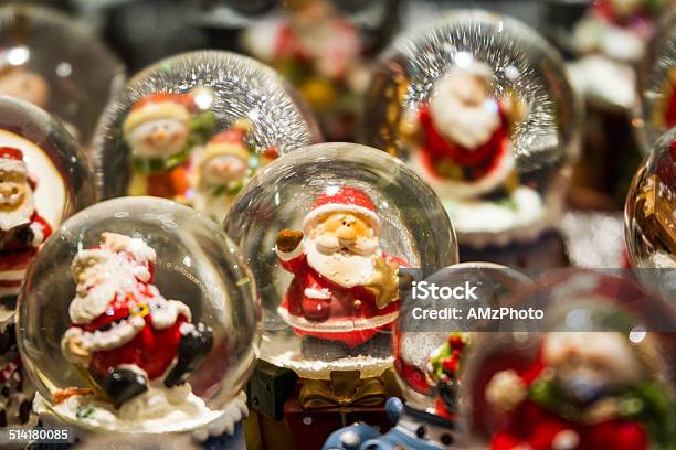 Santa And His Friends Stock Photo - Download Image Now - Snow Globe, Christmas Market, Collection