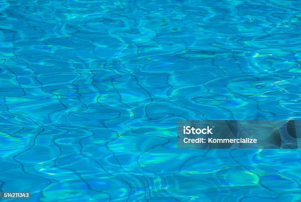 Reflection And Pattern In A Swimming Pool Stock Photo - Download Image Now - Backgrounds, Blue, Curve