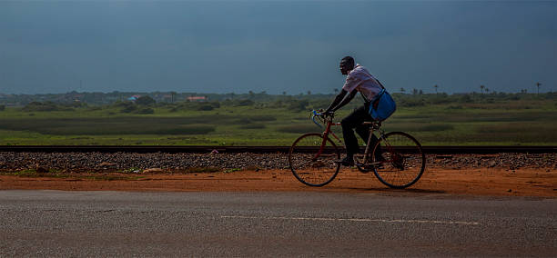 Country life in Ghana, West Africa stock photo