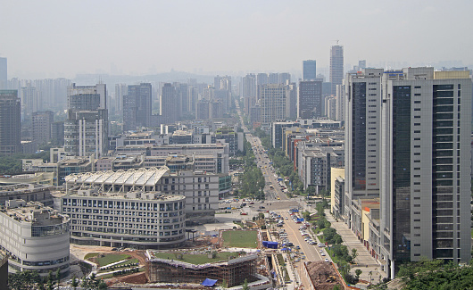 cityscape of city Chongqing, southwest of China