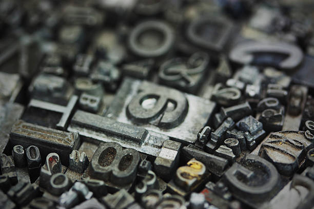 istock Close up of typeset letters 514214844
