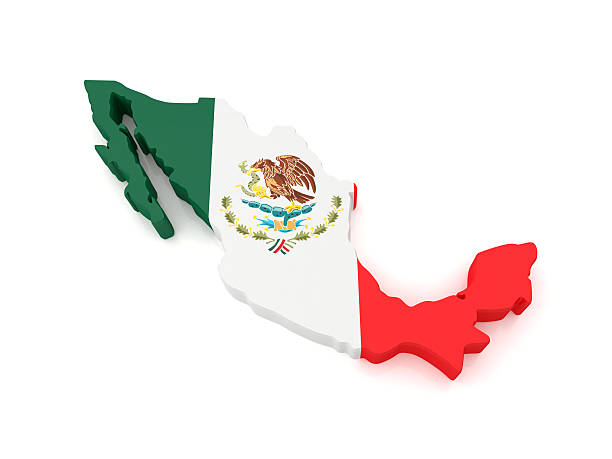 Mexico Map stock photo