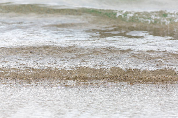 istock Wave of the sea on the sand beach 514216920