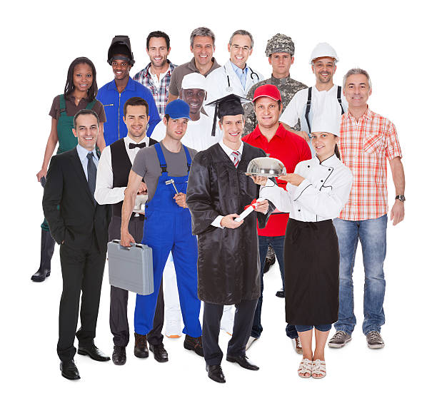 istock Full Length Of People With Different Occupations 514217413