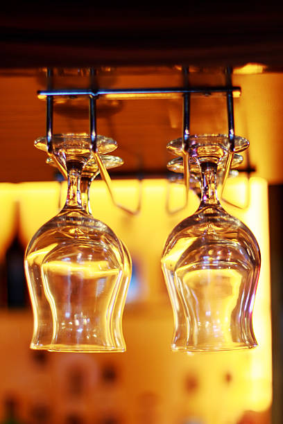 istock Beer mugs hanging in a bar 514218658