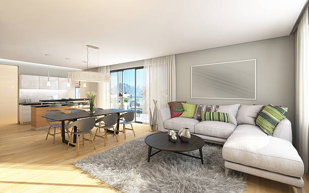 istock Big Apartment With A View To Mountains 514220718